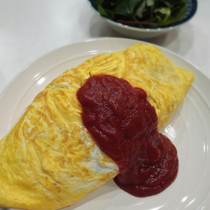 炊飯器で簡単オムライス♪